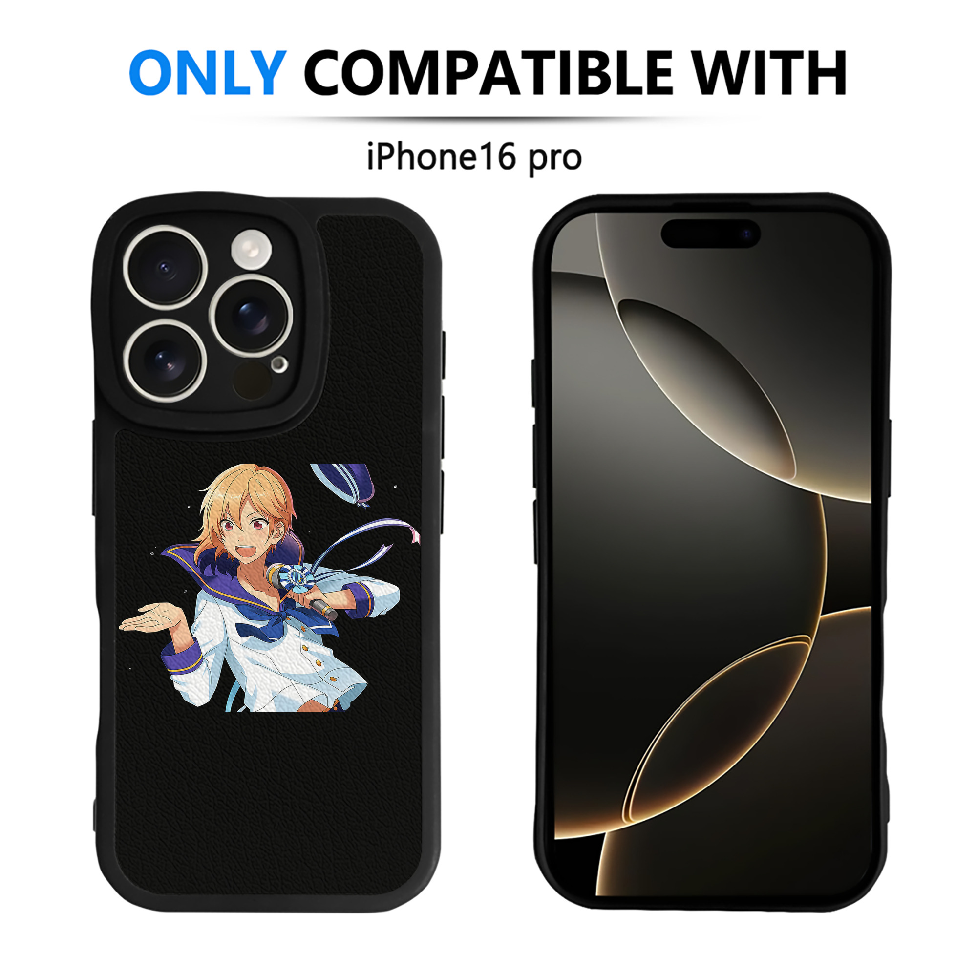 （画像用） あんさんぶるスターズ! Ensemble Stars 【iPhone 16シリーズ対応】シリコンスマホケース（レザー調） 材質：シリコン